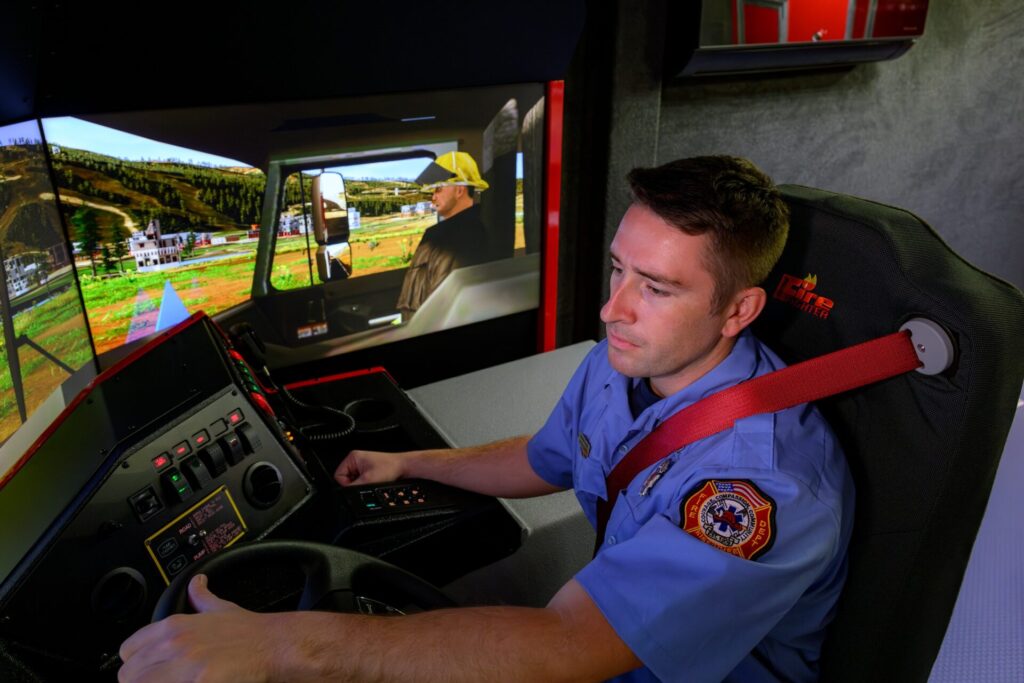 Kissimmee Fire Department fire vehicle training simulator (2) photo by KFD