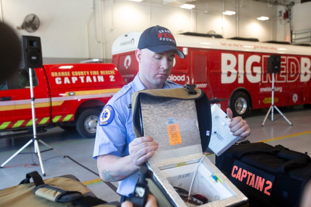 Orange County Fire Rescue launches new lifesaving program involving blood transfusions