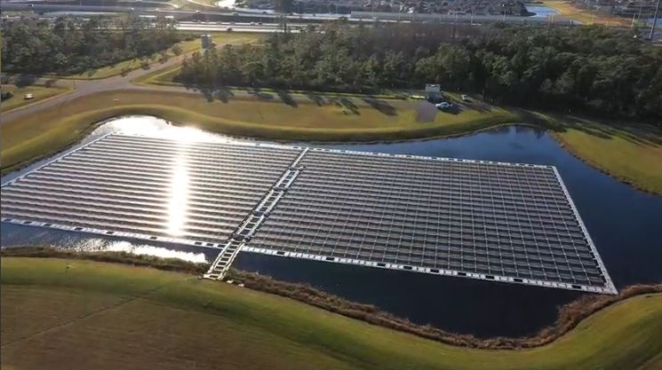Orange County Utilities floating Solar Array photo by Alex Redkin