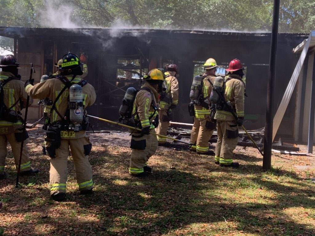 Shed fire at Boys Town Central Florida in Oviedo on March 19, 2024