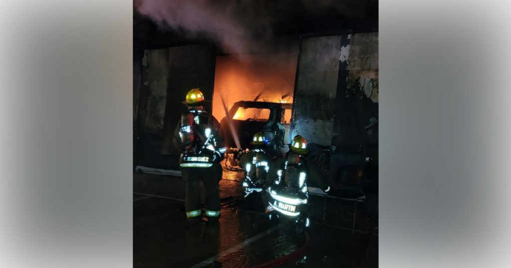 Winter Park abandoned auto shop fire on March 22, 2024 5 (Photo Orange County Fire Rescue)