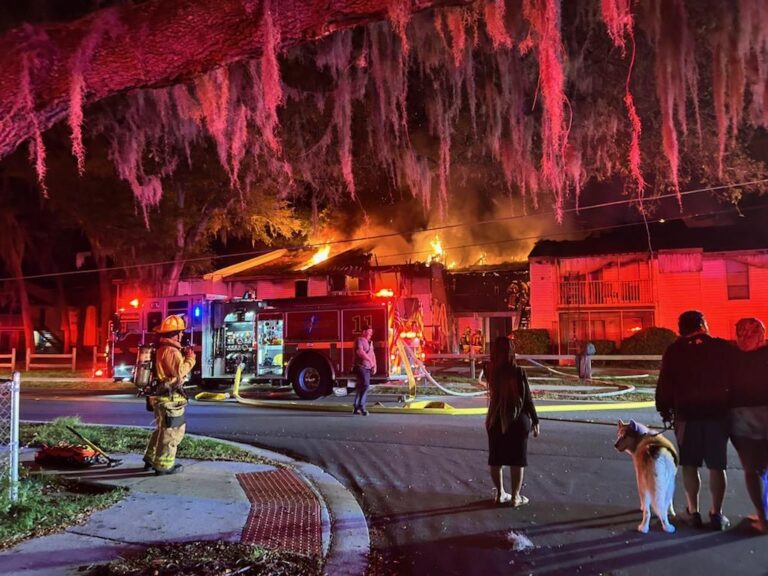 Firefighters battled a massive fire at at Charter Pointe Apartments in Altamonte Springs on April 3, 2024. (Photo: Seminole County Fire Department)