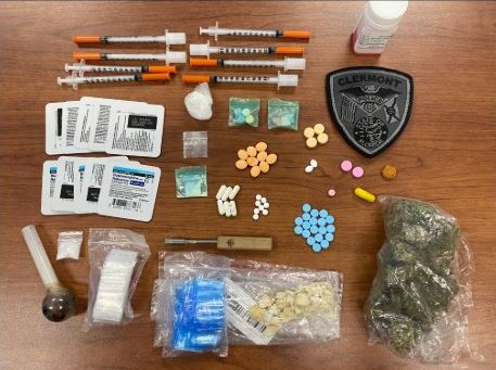 These drugs and related paraphernalia were seized by Clermont police during a traffic stop on April 22, 2024. (Photo: Clermont Police Department)