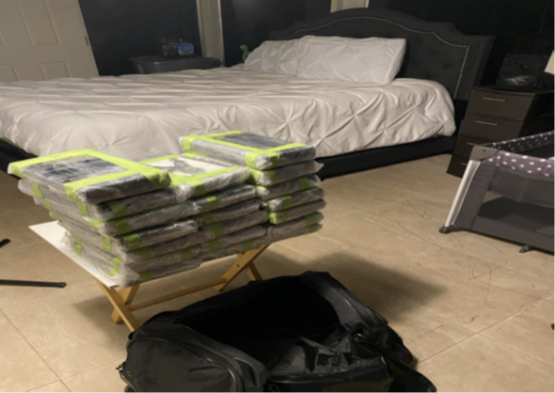 Tyrone Jose Beltran Lugo is facing a drug trafficking charge after over 20 kilograms of cocaine was found by law enforcement.