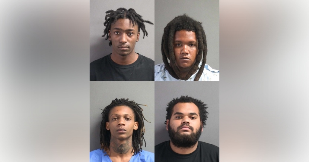 Benjamin Phillip Warren (top left), Timothy Bourn (top right), Marquis Williams (bottom left), and Jaiden Hunt (bottom right).