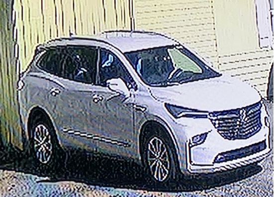 The armed robbery suspect's vehicle.