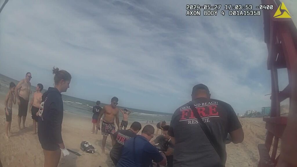 A man was struck by an e bike while playing soccer on a Volusia County beach on May 27, 2024. Photo by Volusia County Sheriff s Office