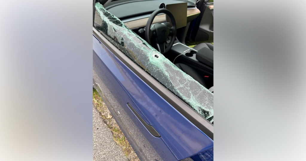 According to FHP, a man was wounded following a road rage shooting incident on Florida's Turnpike in Orange County on September 26, 2024. (Photo: Florida Highway Patrol)