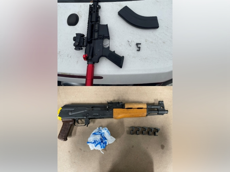 Jamal Joseph Mala Leonardo sold these two AR pistols and machine gun conversion devices to an undercover police officer. (Photos: United States Attorney's Office for the Middle District of Florida)