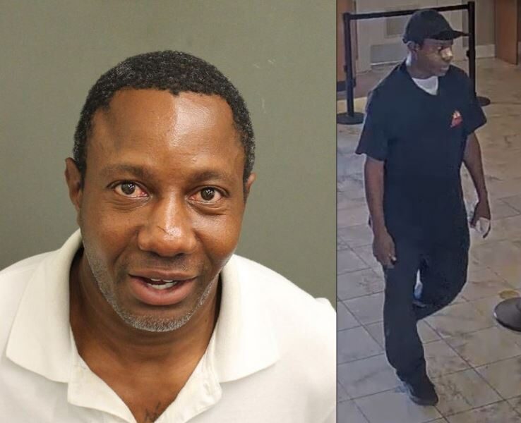 Lovenson Allen Mose was arrested on October 16, 2024, for his alleged involvement in a robbery at a Chase Bank branch in Pine Hills. (Photos: Orange County Sheriff's Office)