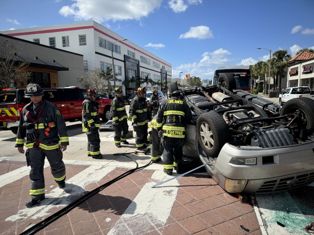 The accident occurred at the intersection of Colonial Drive and Fern Creek Avenue in Orlando on October 22, 2024. (Photo: Orlando Fire Department)