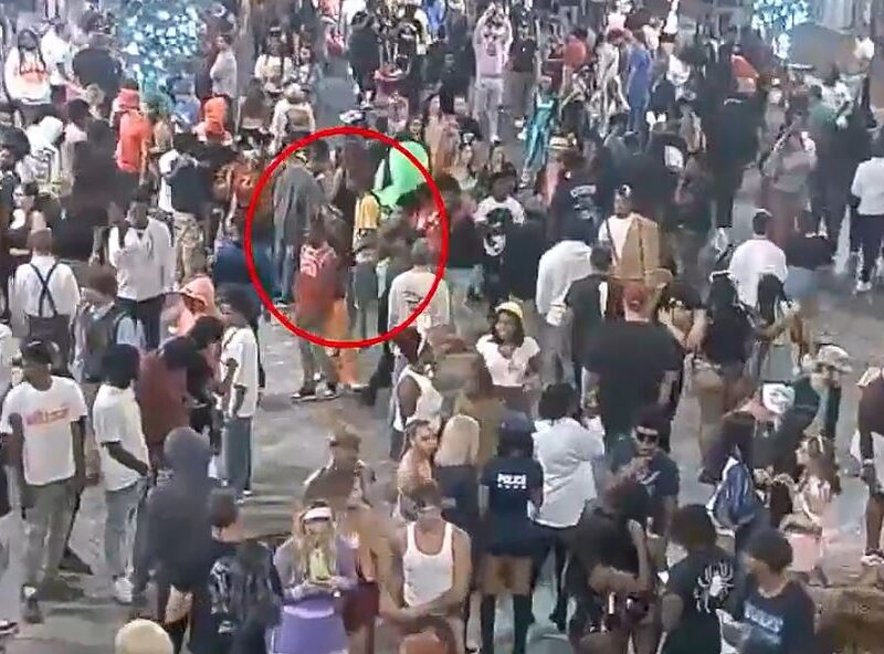 A 17-year-old shooting suspect standing in a crowd in downtown Orlando shortly before shots were fired. (Photo: Orlando Police Department)