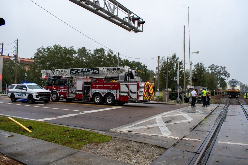 Car struck by SunRail train in Maitland on November 6, 2024 2 photo by City of Maitland
