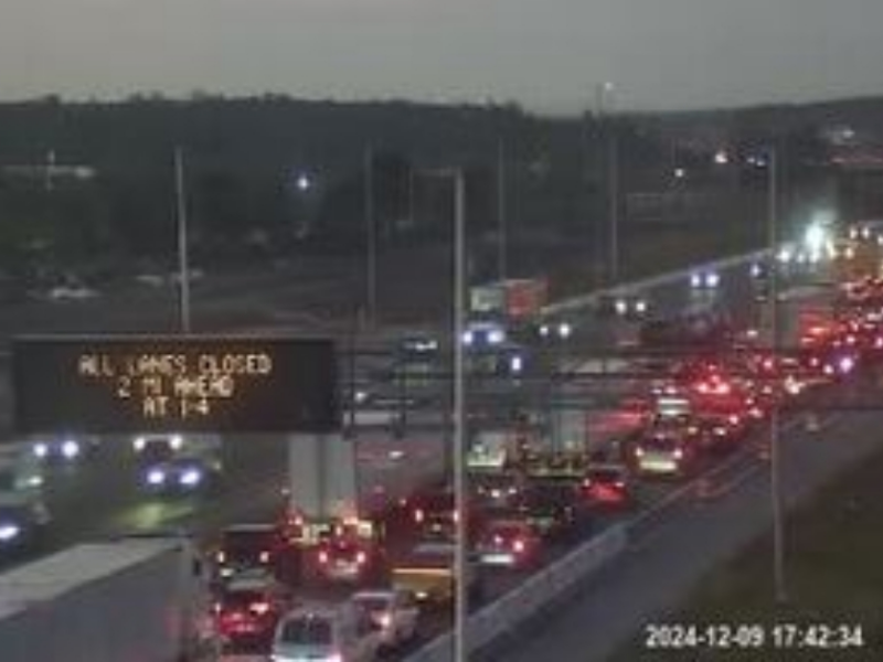 A fatal crash slowed traffic on Florida's Turnpike northbound on December 9, 2024. (Photo: FL511)
