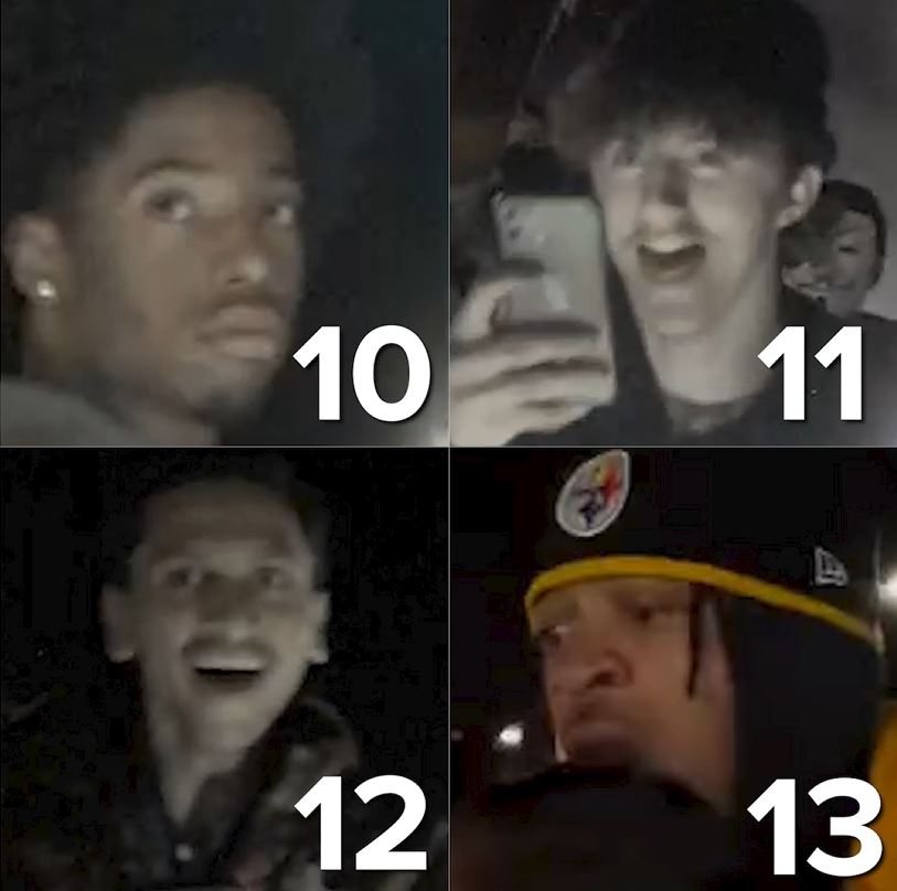 Street takeover in Orlando on November 30, 2024 suspects 10 13