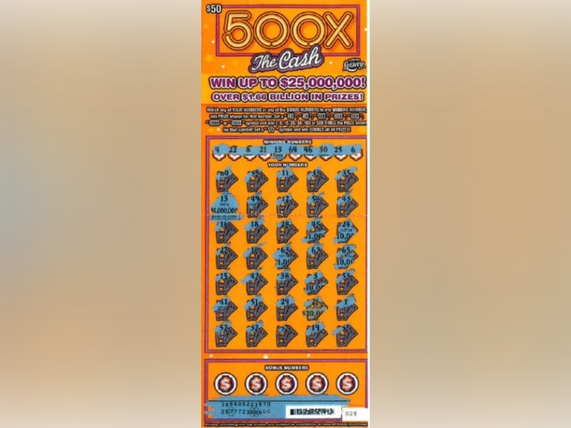 A Kissimmee man won a $1 million prize from this scratch-off ticket, which was purchased at a local pharmacy. (Photo: Florida Lottery)