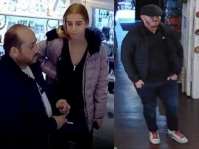 These individuals are suspects in a jewelry store theft incident that occurred in Mount Dora on January 13, 2025. (Photos: Mount Dora Police Department)