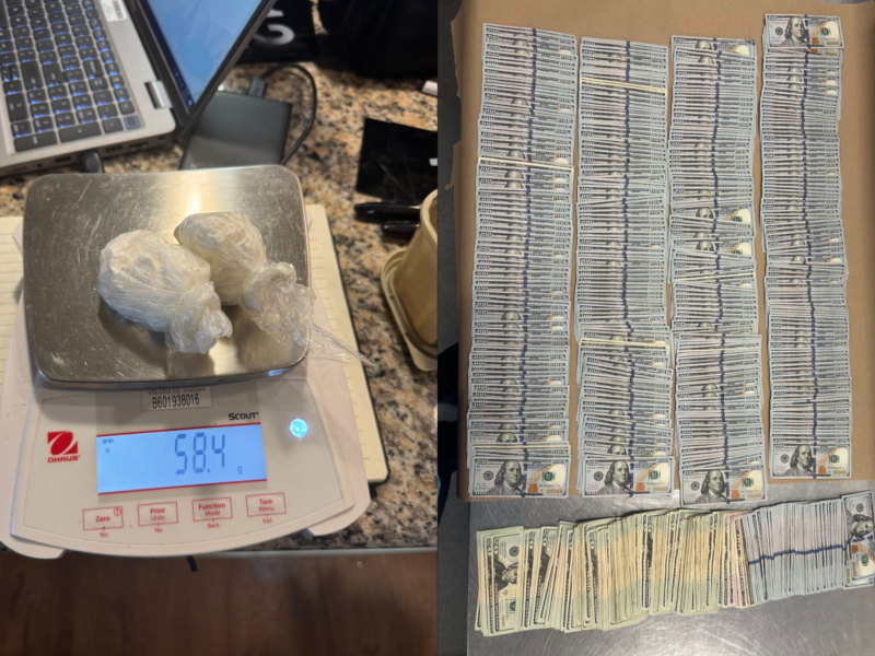 VCSO deputies seized cocaine, over $50,000 in cash from an apartment in DeLand on February 18, 2025. (Photos: Volusia County Sheriff's Office)