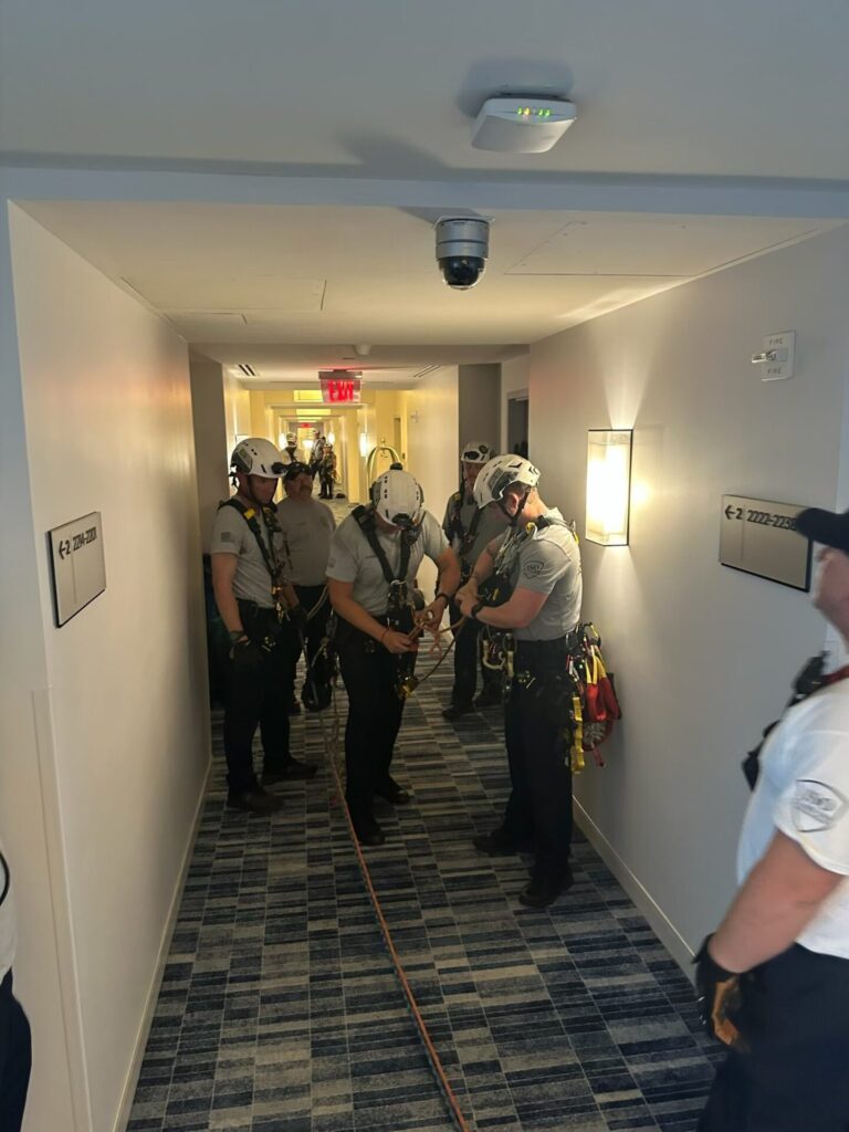 Orange County Fire Rescue elevator rescue on April 12, 2025 4