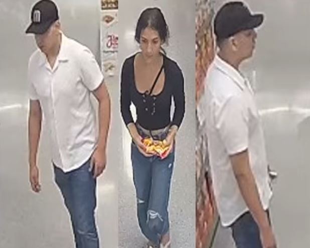 Wallet theft from purse at Publix in Clermont on April 9, 2025 the male suspect left and right and female suspect center , who distracted the female shopper while the theft occurred