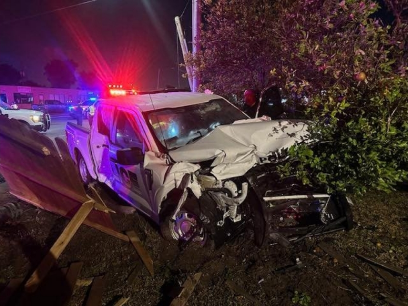 A Belle Isle police officer was injured in a crash involving an unlicensed driver on April 3, 2025. (Photo: Belle Isle Police Department)