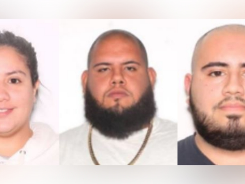 Nycole Camareno Arana (left), Ramon Camareno Arana (center), and Andres Camareno Arana (right)
