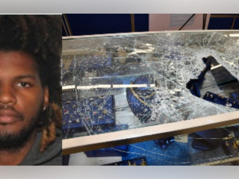 According to VCSO, X Zayveon Devon-Prince Burden allegedly stole over $30,000 worth of jewelry from a pawn shop in Volusia County on June 14, 2025. (Photos: Volusia County Sheriff's Office)
