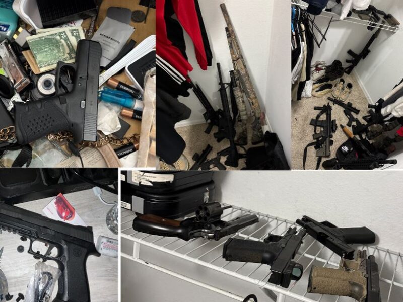 Law enforcement officers found these firearms inside Latchman Singh's Orlando home while executing a search warrant. (Photo: United States Attorney's Office for the Middle District of Florida)