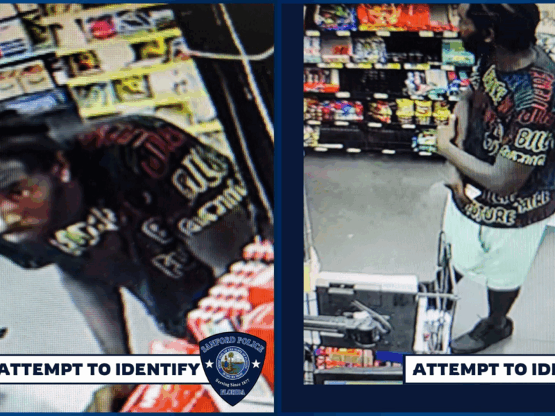 According to Sanford police, this man allegedly exposed himself to a customer at a local Dollar General on August 10, 2025. (Photos: Sanford Police Department)