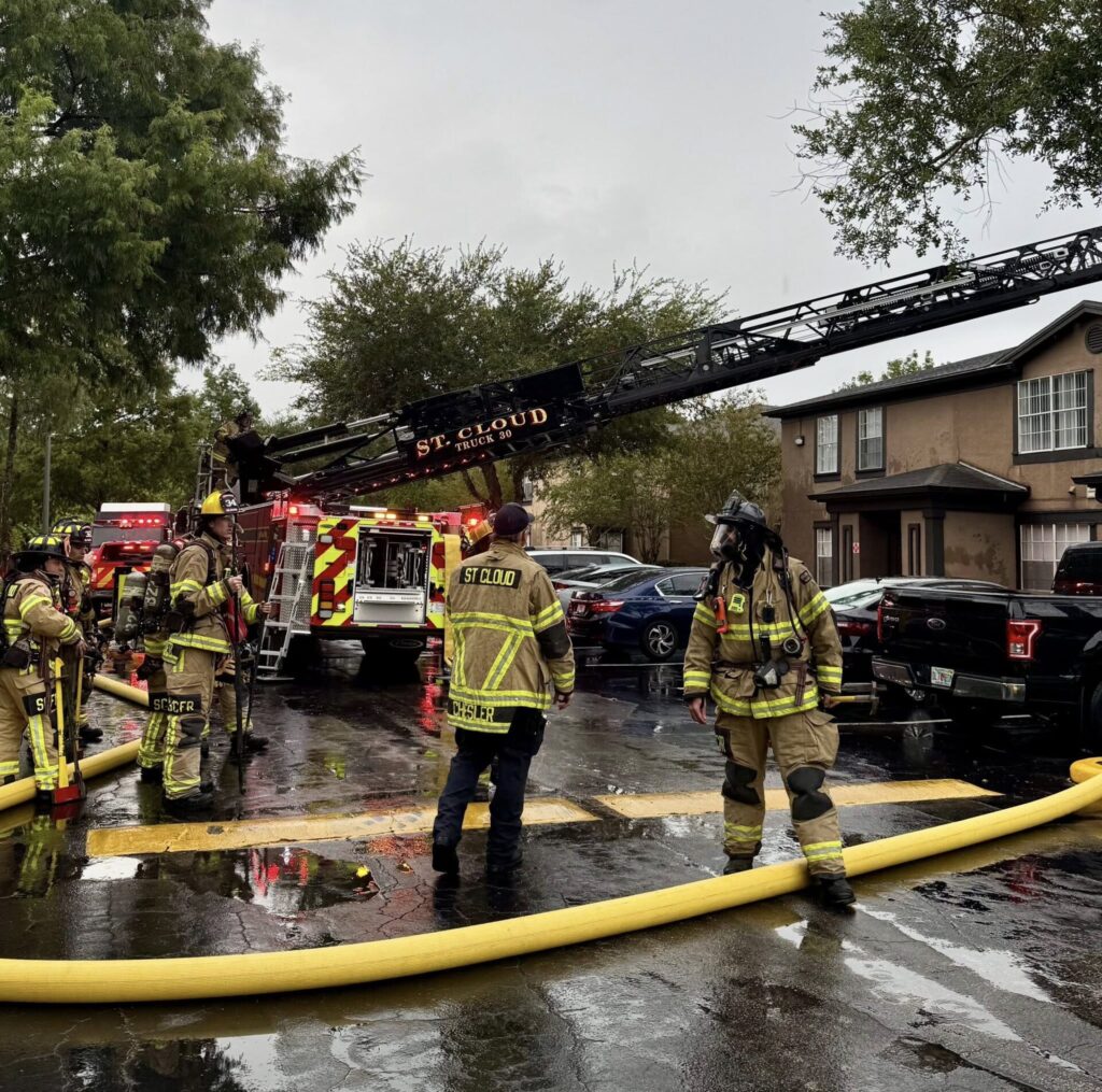 Firefighters arrived at the apartment complex at around 1:30 p.m. on August 25, 2025. (Photo: St. Cloud Fire Rescue Department)