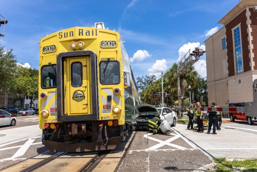 SunRail train collides with car in Maitland on August 14, 2025 1