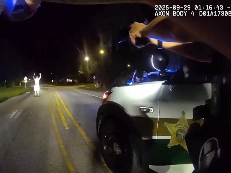 VCSO deputies arresting the suspect in a deadly shooting that occurred at around 1 a.m. on September 29, 2025. (Photo: Volusia County Sheriff's Office)