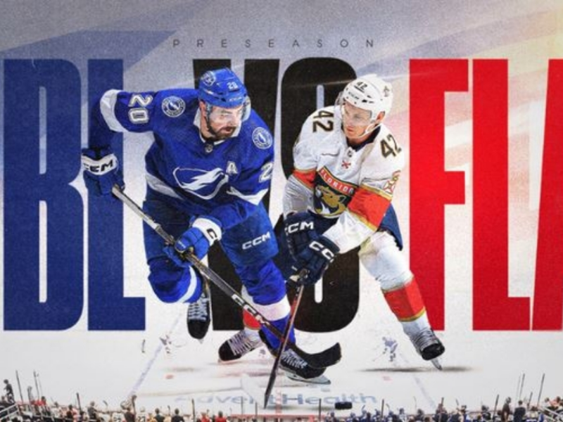 The Tampa Bay Lightning will host the two-time defending Stanley Cup Champion Florida Panthers in NHL preseason action on September 30, 2025. (Photo: Kia Center)