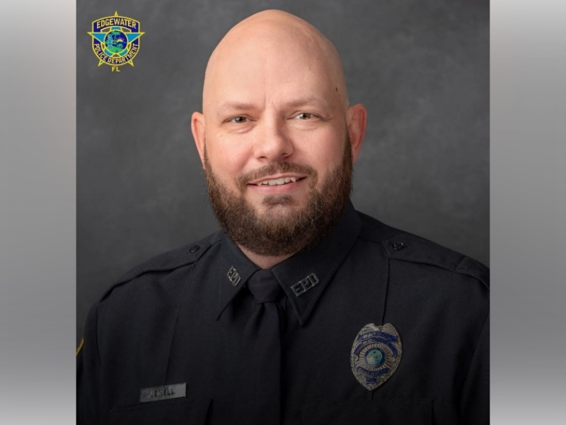 Edgewater Police Department Officer David Jewell was shot and killed at a Circle K in Ormond Beach on September 15, 2025. (Photo: Edgewater Police Department)