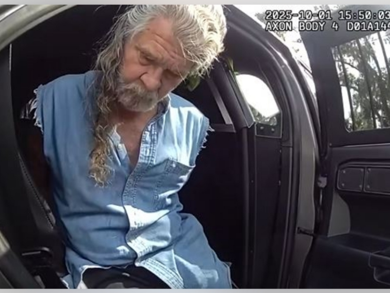 Mark Randolph Brown, who is wanted by Arkansas police in connection with a deadly shooting, was arrested in Volusia County on October 1, 2025. (Photo: Volusia County Sheriff's Office)