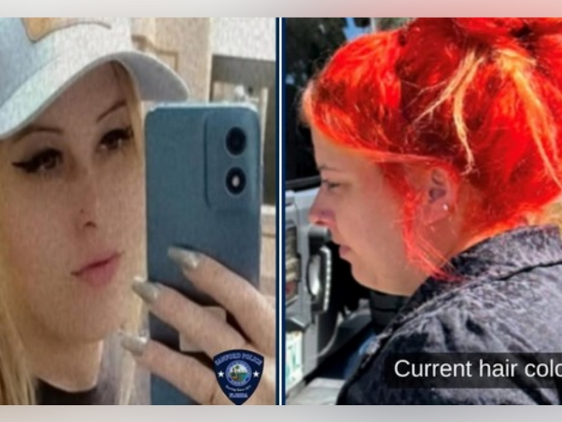 Two photos of Courtney Ammann