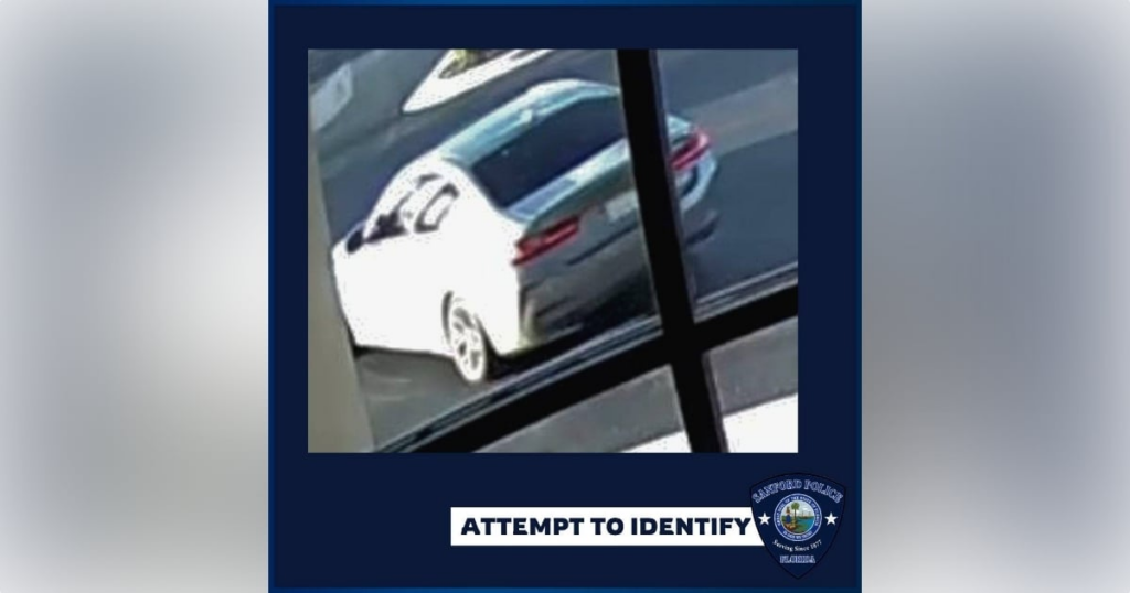 The suspects allegedly traveled in this vehicle on the day of the theft. (Photo: Sanford Police Department)