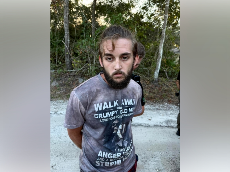 A North Carolina fugitive, Zachary Edmister, was arrested in Volusia County on October 17, 2025. (Photo: Volusia County Sheriff's Office)