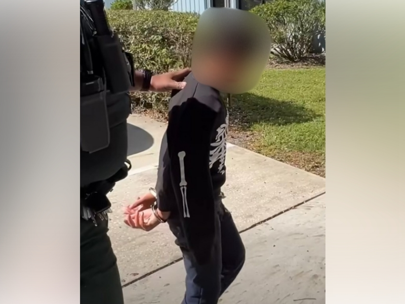 On November 10, 2025, VCSO deputies arrested an 11-year-old student after he allegedly wrote a "kill list." (Photo: Volusia County Sheriff's Office)