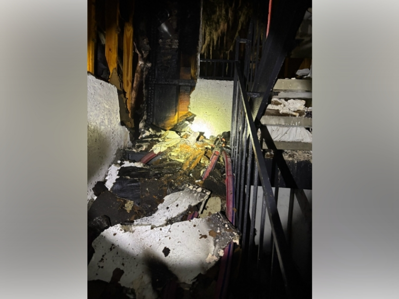 Firefighters battled a stairwell fire at an Altamonte Springs apartment complex on November 19, 2025. (Photo: Seminole County Fire Department)