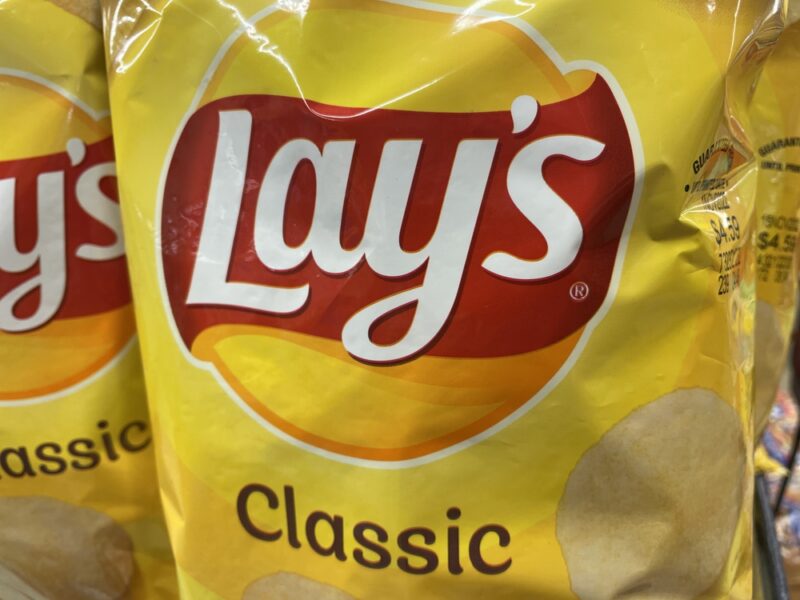 Lay s potato chips bag - stock image