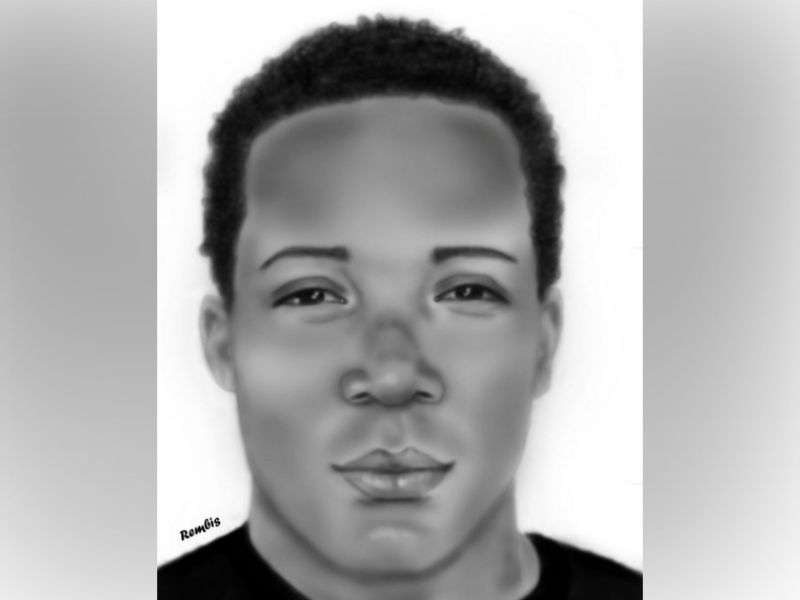 A sketch of the male suspect accused of sexually assaulting a woman at gunpoint at an Orlando park on November 1, 2025. (Credit: Orange County Sheriff's Office)