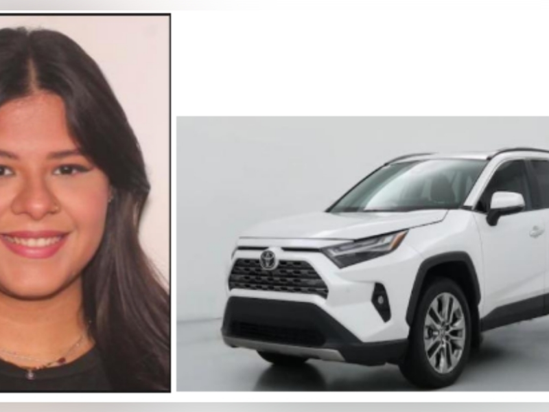 On December 19, 2025, Maria Jose Villegas Diaz was last seen leaving the area of Hidden Cove Place in Kissimmee in a white 2024 Toyota RAV4. (Photos: Kissimmee Police Department)
