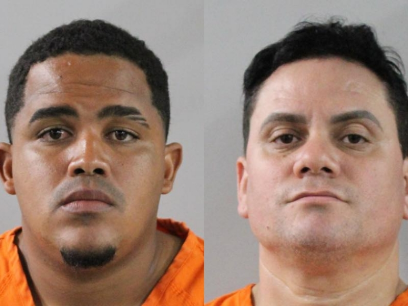 Marcos Antonio Aballi (left), Yosmany Guzman Fernandez (right), and a 17-year-old boy were arrested over the weekend for their alleged involvement in a bench-clearing brawl at a baseball game in Winter Haven.