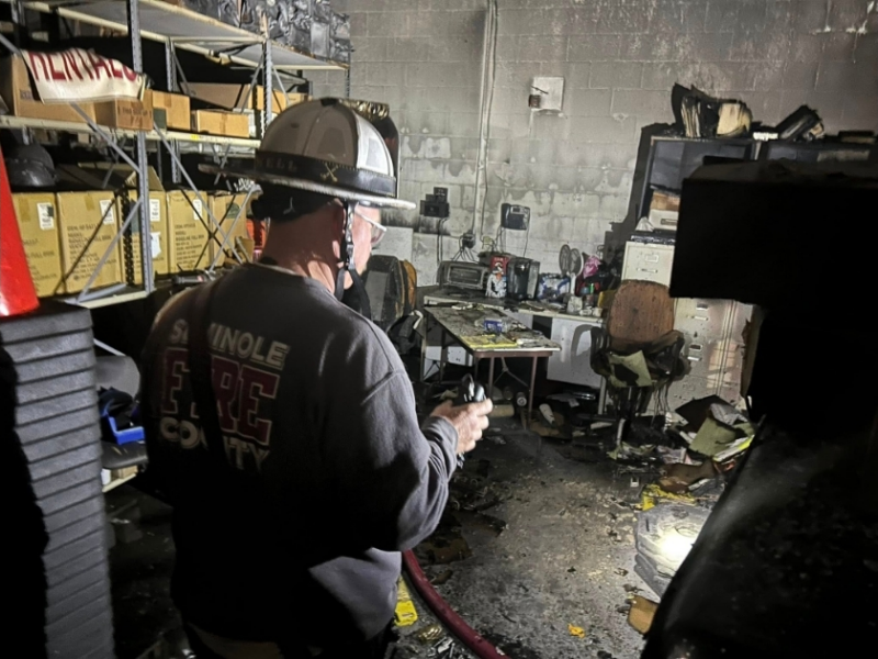 Seminole County firefighters extinguished a fire inside a local safety business early Sunday morning. (Photo: Seminole County Fire Department)