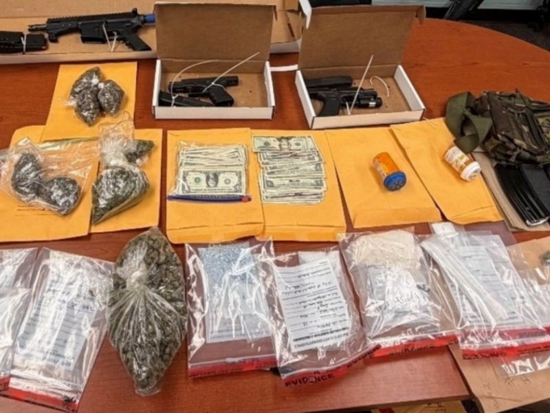 According to OCSO, several firearms and drug, including over 80 grams of fentanyl and 220 grams of cocaine, were seized from a home in Orange County. (Photo: Orange County Sheriff's Office)
