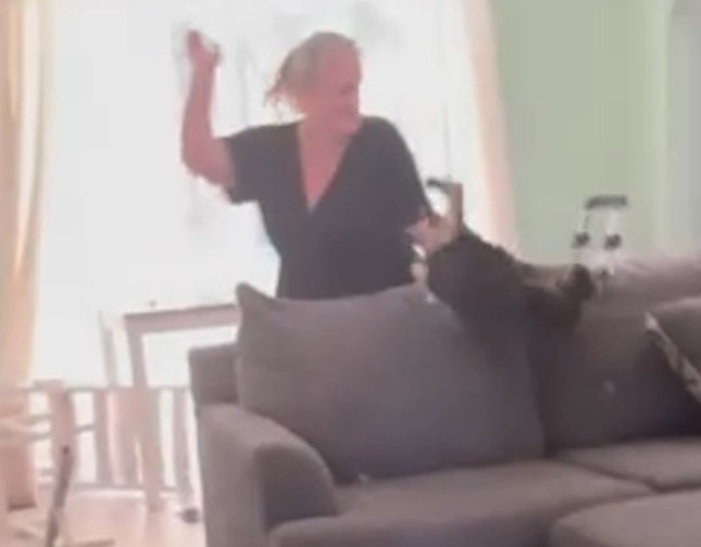 According to BCSO, Sara Jenkins was captured on video punching her relative's cat, Mila. (Photo: Brevard County Sheriff's Office)