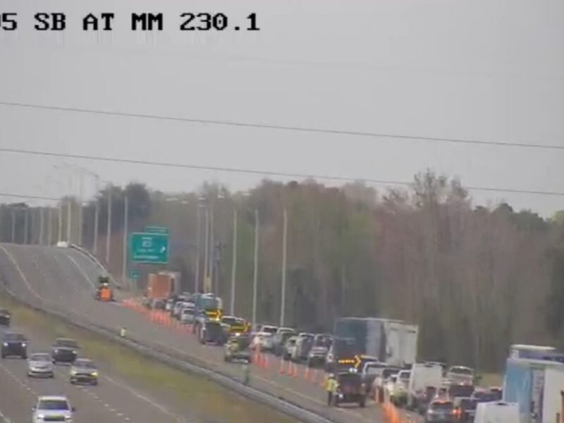 A deadly crash involving a semi-truck and Volvo truck shut down a stretch of I-95 in Brevard County on February 26, 2026. (Photo: FL511).