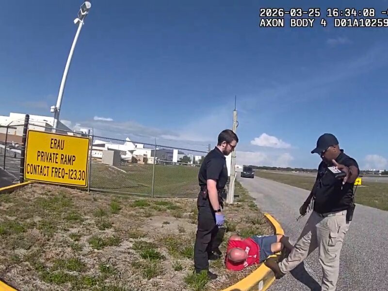 Bryan John Parker, 58, was arrested by Volusia County deputies on Wednesday afternoon after allegedly crashing a car through a locked airport gate and trying to hijack plane. (Photo: Volusia County Sheriff's Office)