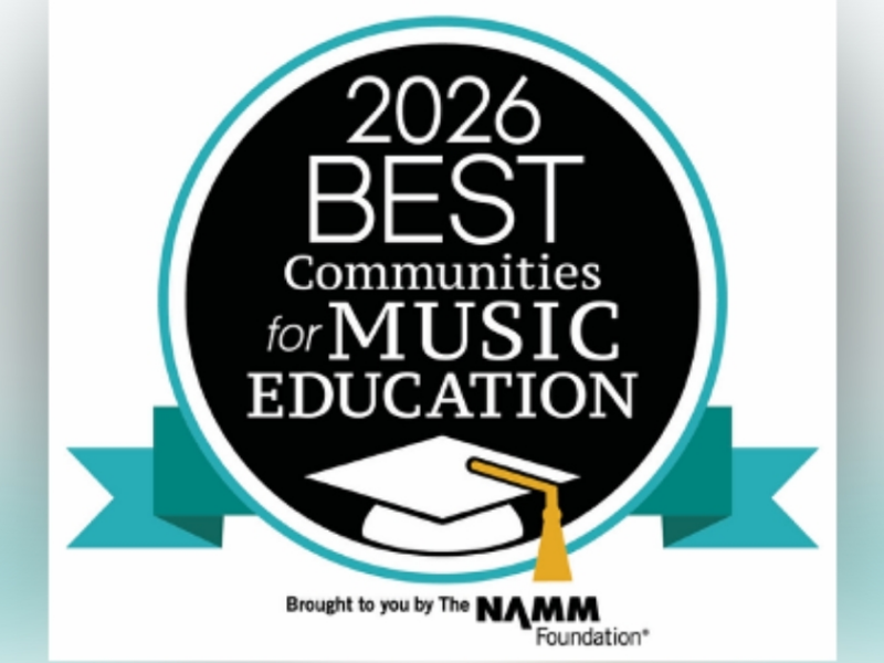 Orange County Public Schools has been honored with the 2026 Best Communities for Music Education Award. (Image: The NAMM Foundation)